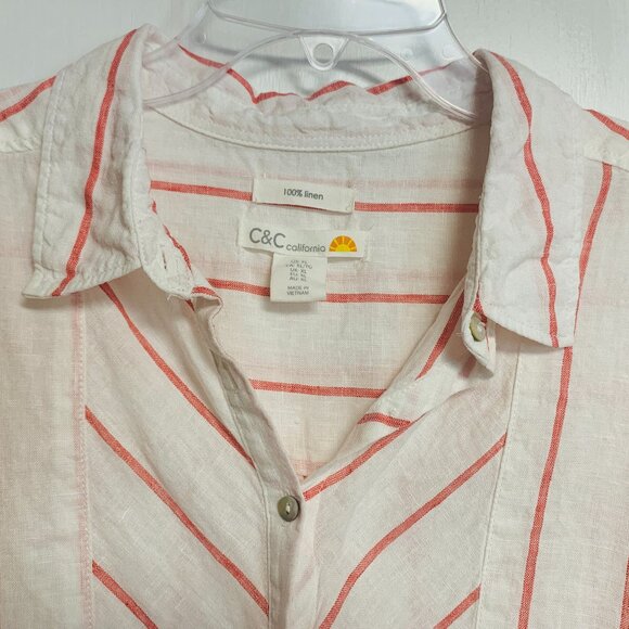 C&C California Linen Tunic Size XL - Picture 1 of 6